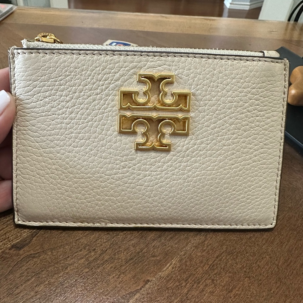 Tory Burch Britten Leather Card Holder